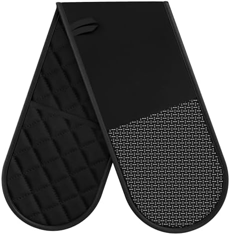 Heat Resistant Silicone Oven Gloves – Anti-Slip Cooking Mitts